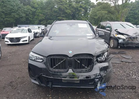 2022 BMW X3 xDrive30I z USA, uszkodzony, nr VIN 5UX53DP05N9L12715